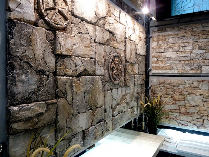 Zikam Stone - декоративный облицовочный камень для отделки интерьеров. Более 100 разновидностей каменных и кирпичных рельефов. Элементы интерьерного декора и декоративные стеновые обрамления.