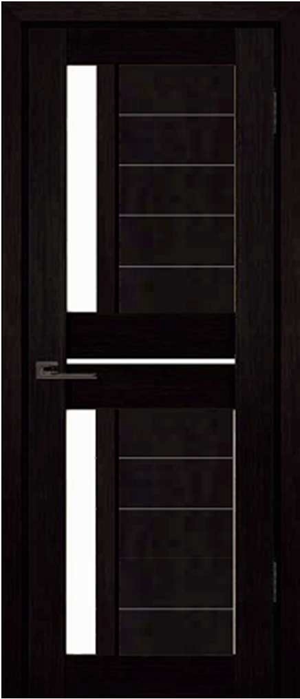 межкомнатная дверь Клееная сосна в эко-шпоне с калёным стеклом триплекс.