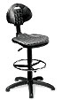 Кресло с подножкой  Tulip Тулип - для лабораторий, кассиров, производств. Эргономичное, Изготовлено из экологически чистого материала, который  легко моется
