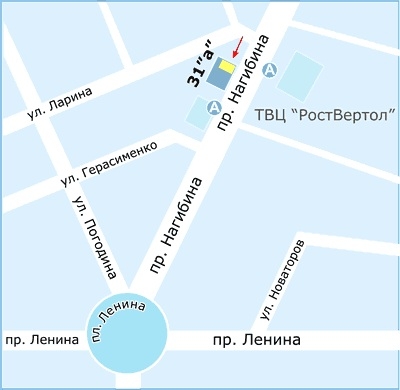 Схема проезда к офису СК "Евродом"