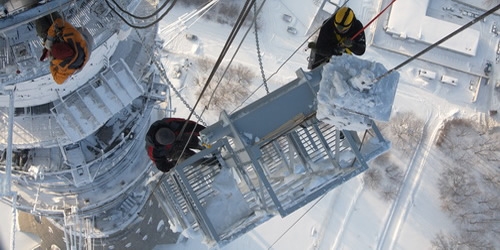 Промышленные альпинисты, верхолазные работы в Москве