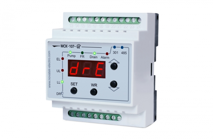 Контроллеры насосных станций МСК-107 (108) и реле контроля уровня РКУ-1М, GRL8-02 и реле попеременного включения нагрузки ( ЭД, насосов и тд.) РВП-3-1.
