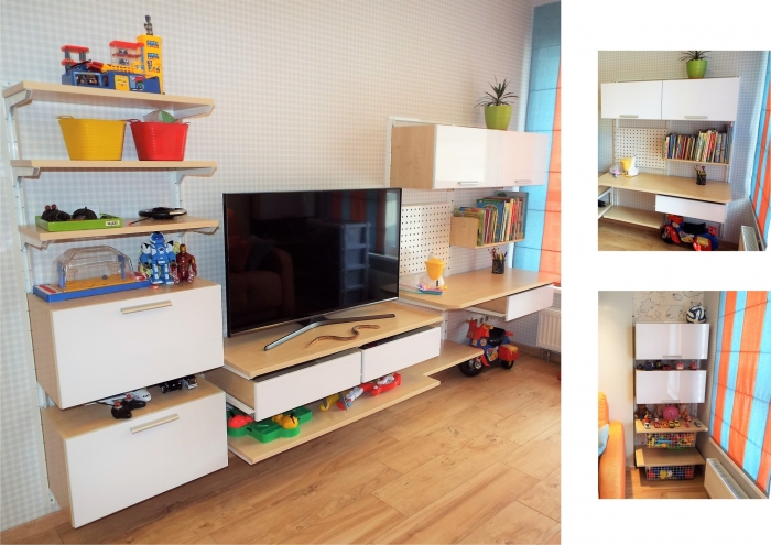 УНИВЕРСАЛЬНАЯ ДЕТСКАЯ
Система Home Space позволяет создать множество вариантов для детской комнаты. Больше не нужно покупать новую детскую мебель если ваш ребёнок вырос. Ребёнок растёт и мебель в детской растёт вместе с ним. Система подстраивается под особенности. Вы сами сможете добавлять необходимые элементы для большего удобства в использовании, а в случае переезда или ремонта - разобрать и установить на новое место, не нарушив конструкцию.



