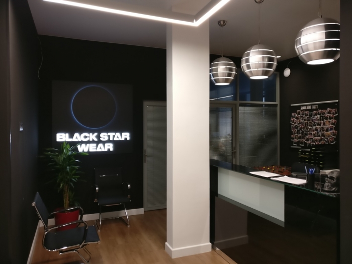 Качественный косметический ремонт и отделка офиса Black Star в Москве.