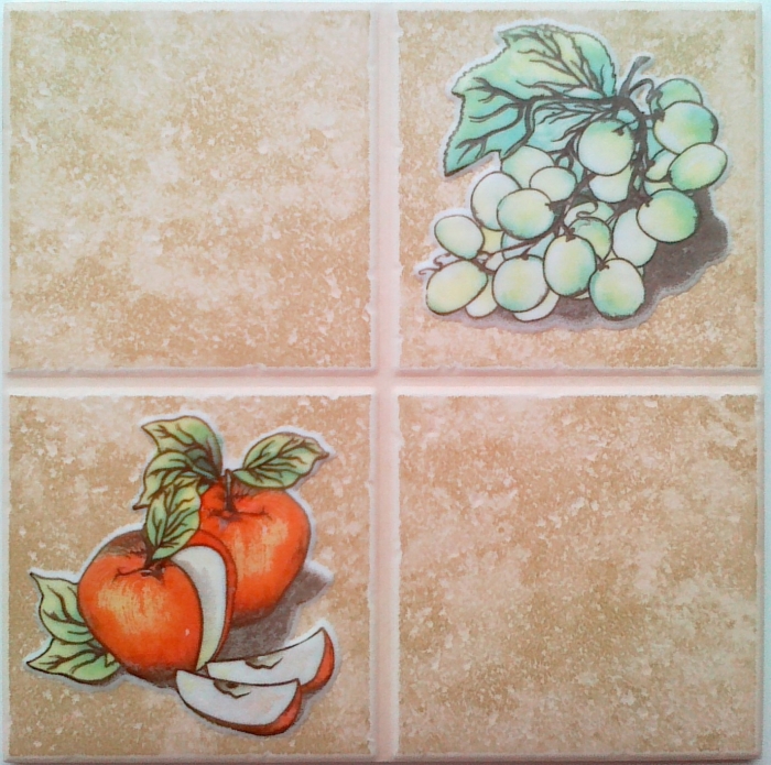 Анастасия яблоко Т голден тайл, Декор керамический для коллекций керамической плитки в ассортименте 