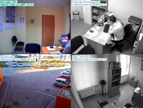 Монтаж видеонаблюдения в офисе с контролем доступа
