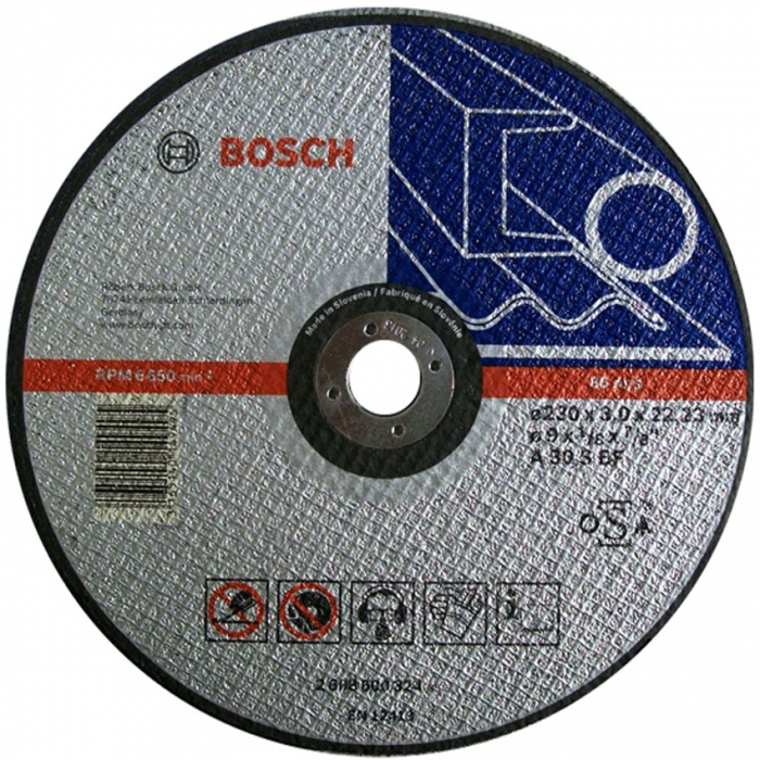 Отрезной круг по металлу Bosch 230х3х22,23мм
Розничная цена 85,00р. с НДС
Артикул для заказа: 2 608 600 324
Характеристики:
- A 30 S INOX BF
- Диаметр, мм 230.0
- Диаметр отверстия, мм 22,23
- Толщина, мм 3.0
