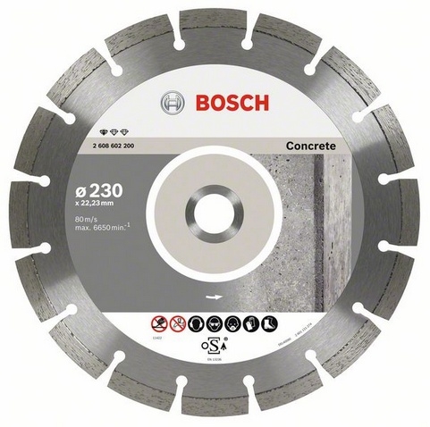 Алмазный отрезной круг по бетону Bosch 230х2,3х22,23мм.
Цена: 1020,00р.

Товар в наличии

Характеристики:
- Диаметр,  230мм
- Диаметр отверстия,  22,23мм
- Ширина реза,  2.3мм.
- Высота сегмента,  10.0 мм
Код для заказа 2 608 602 200