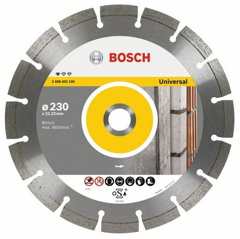 Универсальный алмазный отрезной круг Bosch 230х2,3х22,23мм.
Цена: 980,00р.

Товар в наличии

Характеристики:
- Диаметр,  230мм
- Диаметр отверстия,  22,23мм
- Ширина реза,  2.3мм.
- Высота сегмента,  10.0 мм
Код для заказа 2 608 602 195