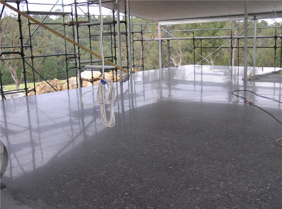 Полированный бетонный пол.Шлифованный бетон