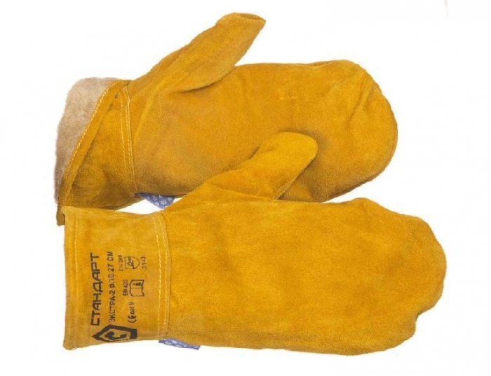 Рукавицы утепленные spilk 612
Цена: 220 руб. Теплые спилковые рукавицы для сильных морозов, созданы специально для зимних грубых механических работ. Размер L.
Мех - искусственный