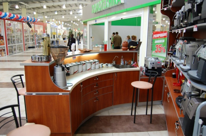 ПОГ "Астра" производит столы под кофе-машины. Сроки выполнения- договорные и зависят от объема и сложности заказа.