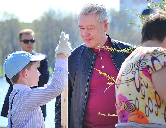 Сергей Собянин на субботнике